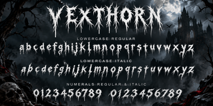 Vexthorn Font Poster 7
