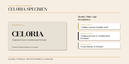 Celoria Font Poster 9