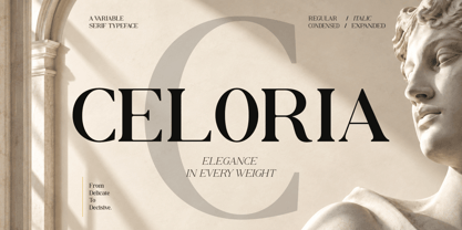 Celoria Font Poster 1