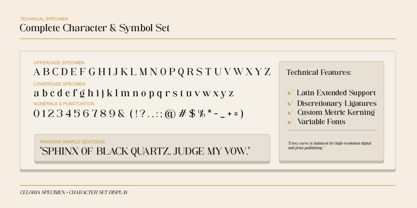 Celoria Font Poster 10