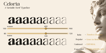 Celoria Font Poster 8