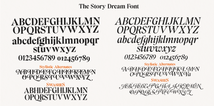The Story Dream Font Poster 12