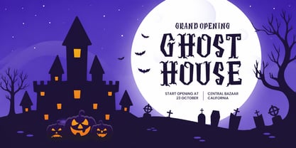 Halloween Costume Font Poster 3