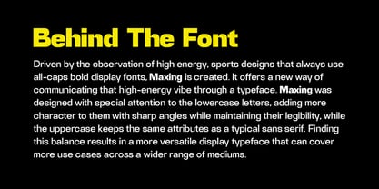Maxing Font Poster 2