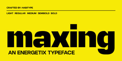 Maxing Font Poster 1