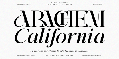 Arachem California Font Poster 1