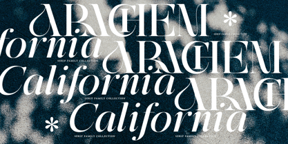 Arachem California Font Poster 3