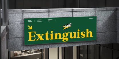 Extinguish Font Poster 14