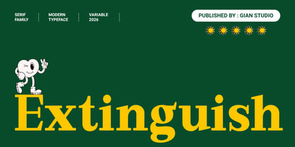 Extinguish Font Poster 1