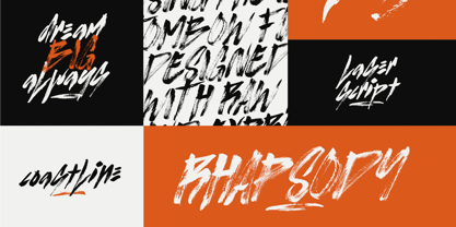 Listen Brush Font Poster 4