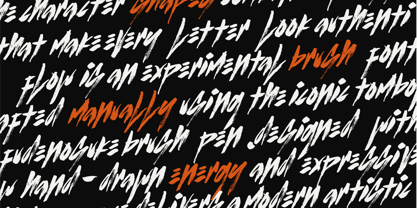 Listen Brush Font Poster 12