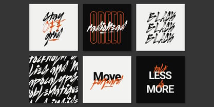 Listen Brush Font Poster 7