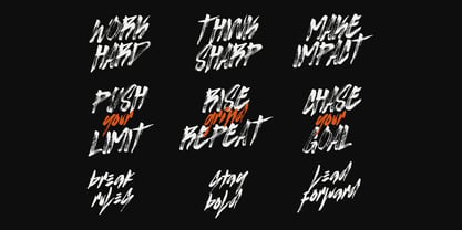 Listen Brush Font Poster 8