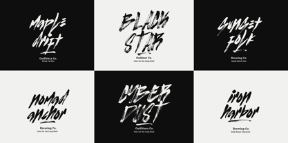 Listen Brush Font Poster 2