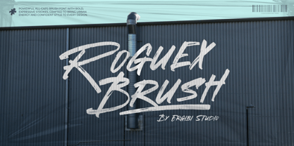 Roguex Brush Font Poster 1