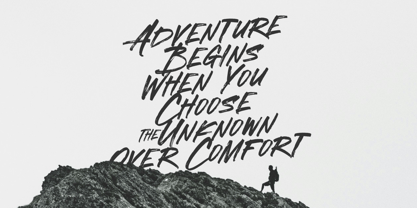 Roguex Brush Font Poster 6
