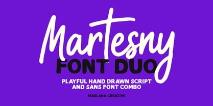 Martesny Font Poster 1