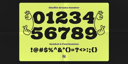 Shuffle Breaks Font Poster 8