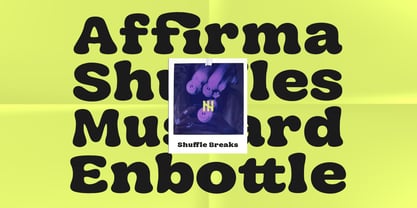 Shuffle Breaks Font Poster 6