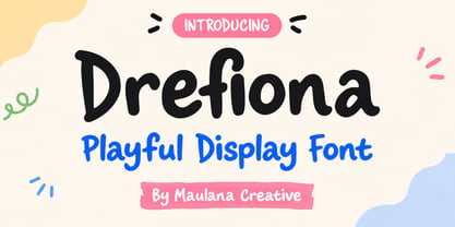 Drefiona Font Poster 1