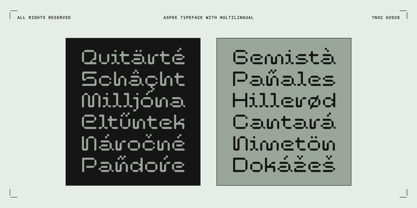 Aspek Font Poster 4