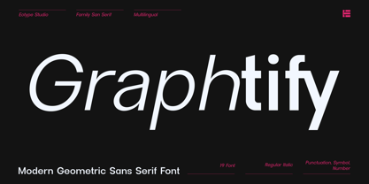 Graphtify Font Poster 1