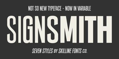SFC Signsmith Font Poster 1