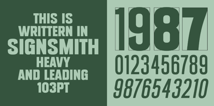 SFC Signsmith Font Poster 4