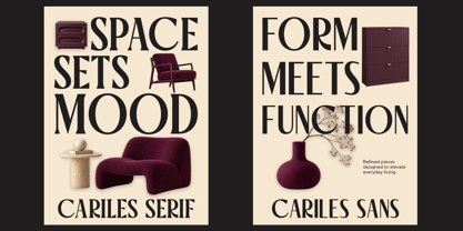 Cariles Font Poster 2
