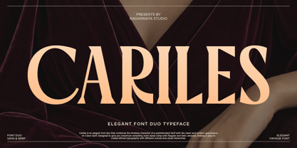 Cariles Font Poster 1