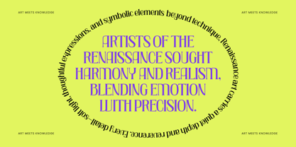 Creative Vision Font Poster 4