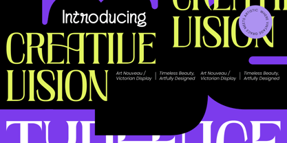 Creative Vision Font Poster 1