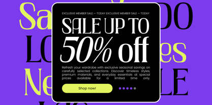 Creative Vision Font Poster 6
