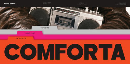 Sx Comforta Font Poster 1