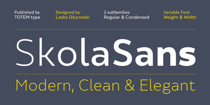 SkolaSans Font Poster 1