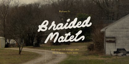 Braided Motel Font Poster 1