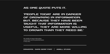 Draventa Font Poster 5