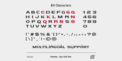 Draventa Font Poster 4