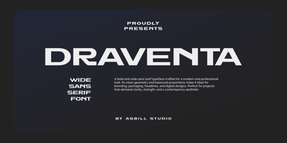 Draventa Font Poster 1