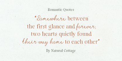 Natural Cottage Font Poster 9