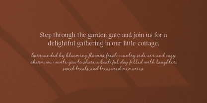 Natural Cottage Font Poster 5