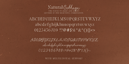 Natural Cottage Font Poster 12