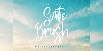 Swite Brush Font Poster 1
