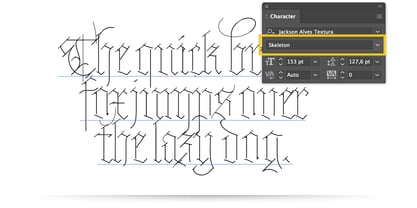 JA Textura Font Poster 11
