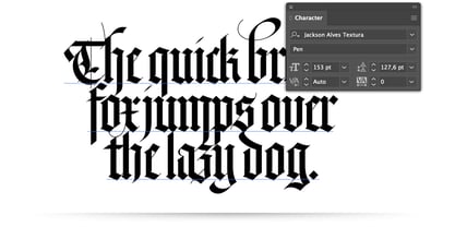JA Textura Font Poster 10