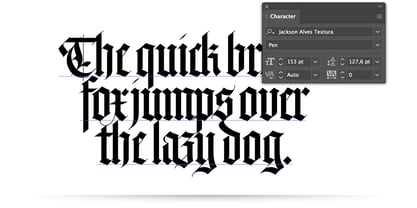 JA Textura Font Poster 9