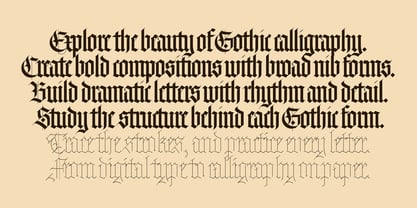 JA Textura Font Poster 3