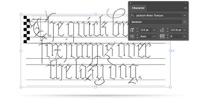 JA Textura Font Poster 12