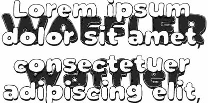 Waffler Font Poster 4
