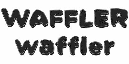 Waffler Font Poster 2